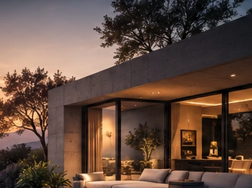 Proyecto de arquitectura junto a la naturaleza